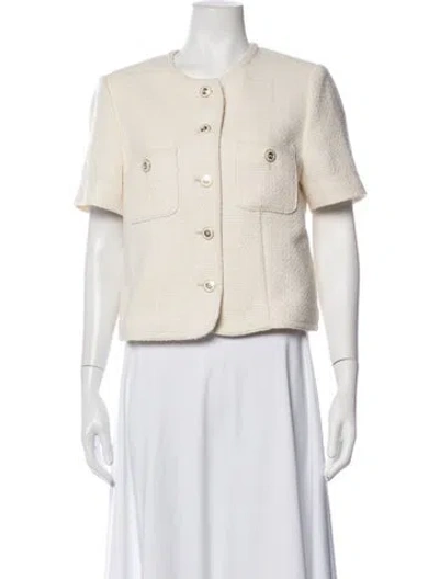 Pre-owned Dunst Tweed Pattern Jacket In Neutrals