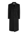 Dunst Unisex 2-way 3 Button Boucle Wool Coat In Black