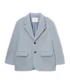 Dunst Unisex Alpaca Blazer Coat In Blue