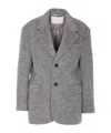 Dunst Unisex Alpaca Blazer Coat In Gray