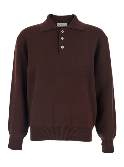 DUNST UNISEX CASHMERE COLLARED SWEATER