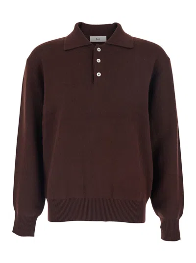 DUNST UNISEX CASHMERE COLLARED SWEATER