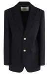 Dunst Unisex Classic 2 Button Blazer In Blue
