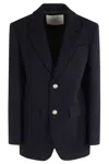Dunst Unisex Classic 2 Button Blazer In Blue