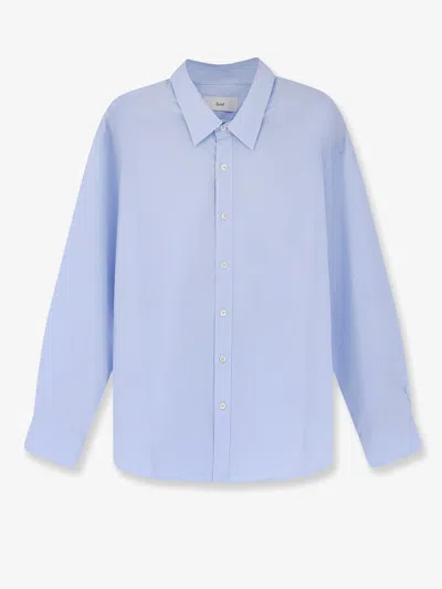 Dunst Unisex Cotton Shirt In Blue