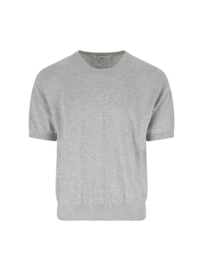 Dunst Unisex Cotton-linen-polyester Melange Sweatshirt Sweater In Grey