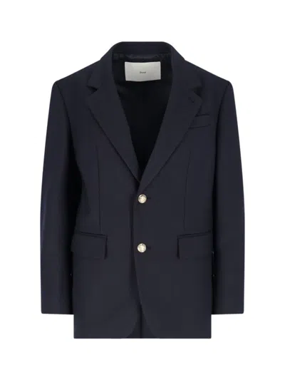 Dunst Unisex" Navy Wool Blazer - Blue