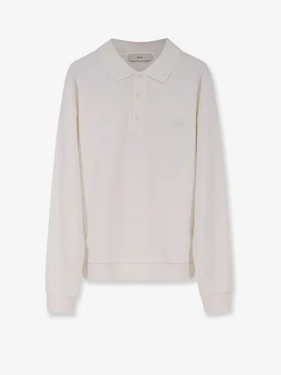 Dunst Unisex Polo Shirt With Logo Patch In Neutral
