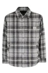 Dunst Unisex Quilted Check Flannel Shirt In Burgundy