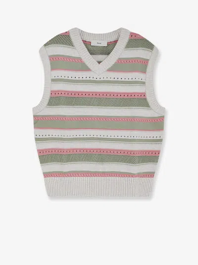 Dunst Unisex Sleeveless Cotton Sweater In Multi
