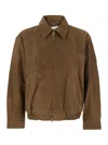Dunst Unisex Suede Drizzler Jacket In Brown
