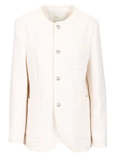 Dunst Unisex Tweed Jacket Jackets White