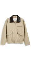 Dunst Unisex Vintage Canvas Barn Jacket Beige In Neutral
