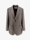 Dunst Unisex Wool Blend Blazer In Brown