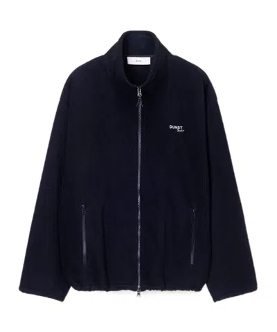 Dunst Unisex Zip-up Fleece Sweatshirt Black