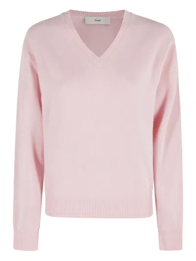 Dunst V-neck Long-sleeve Sweater In Pink