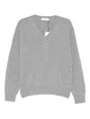Dunst V-neck Sweater In Gray