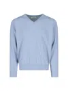 Dunst V-neck 'unisex' Sweater In Blue
