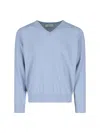 Dunst V-neck 'unisex' Sweater In Light Blue