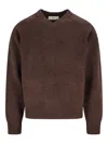 Dunst V-neck Wool Sweater In Brown
