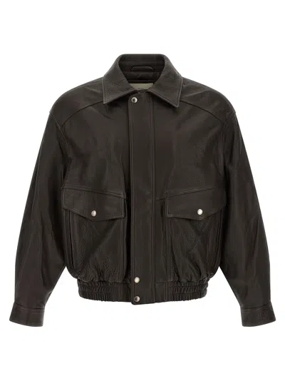 Dunst Vintage Leather Jacket In Brown