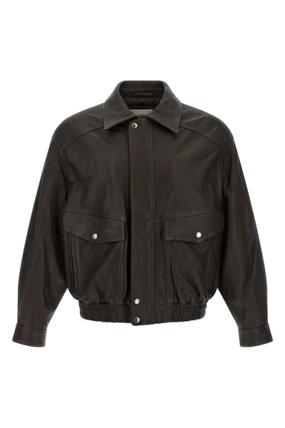 Dunst Vintage Leather Jacket In Marrone