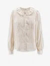 Dunst Vintage Striped Cotton Shirt In Neutral