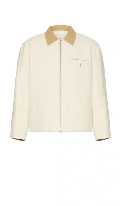 Dunst Unisex Vintage Work Jacket In Cream