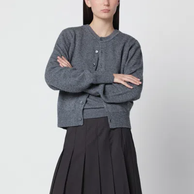 Dunst V-neck Cashmere-blend Sweater With Relaxed Fit In Gray