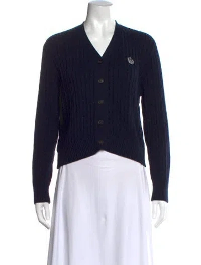 Pre-owned Dunst V-neck Sweater In Blue