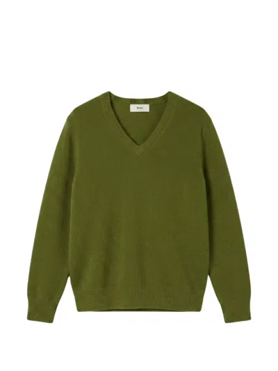 Dunst V-neck Sweater In Green