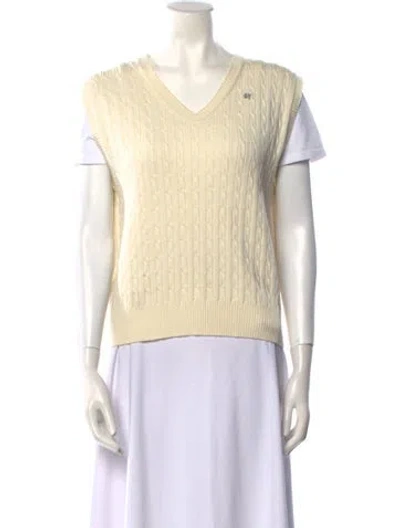 Pre-owned Dunst V-neck Sweater In Neutral
