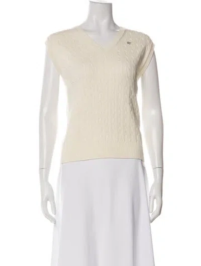 Pre-owned Dunst V-neck Sweater In Neutral