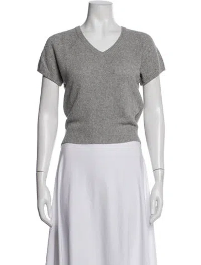 Pre-owned Dunst V-neck Sweater W/ Tags In White