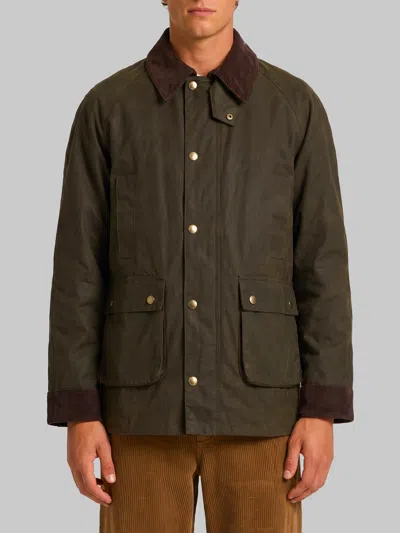 Dunst Waxed Cotton Hunting Jacket In Green