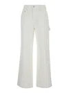 Dunst White Jeans With Straight Leg In Denim Woman