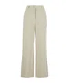 Dunst White Pants With Belt Loops And Wide Leg In Corduroy Woman In Multi