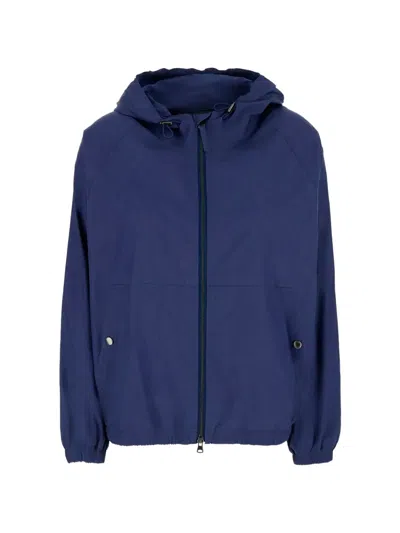 Dunst Windbreaker Blouson Jacket In Blu
