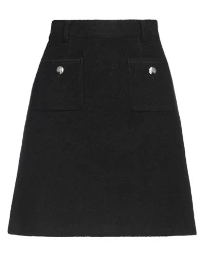 Dunst Woman Mini Skirt Black Size M Acrylic, Polyester, Wool