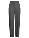 Dunst Woman Pants Lead Size L Polyester, Rayon, Polyurethane In Grey