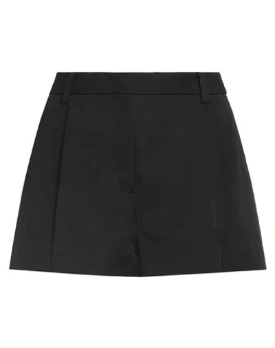 Dunst Woman Shorts & Bermuda Shorts Black Size L Cotton, Nylon