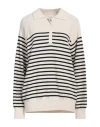 Dunst Woman Sweater Beige Size L Wool, Nylon, Cashmere In Beige