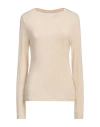 Dunst Woman T-shirt Beige Size L Rayon, Wool, Polyurethane In Beige