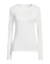 Dunst Woman T-shirt White Size L Rayon, Wool, Polyurethane