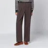 Dunst Brown Cotton Trousers In Brown