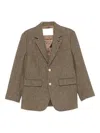 Dunst Wool Blend Single-breasted Jacket In Gray