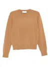 Dunst Wool Crewneck Sweater In Brown