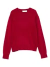 Dunst Wool Crewneck Sweater In Red