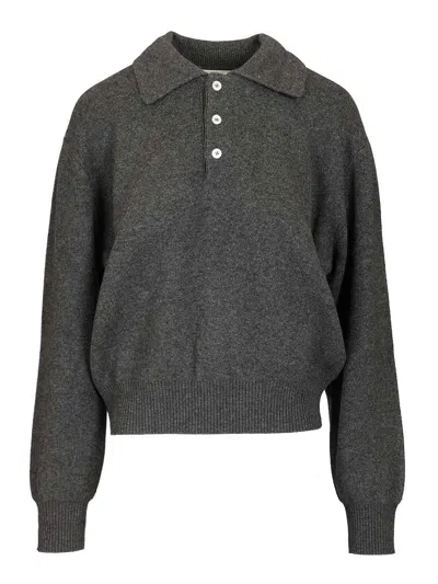 Dunst Wool And Cashmere Blend Sweater Knitwear Grey In Gray