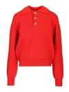 Dunst Wool And Cashmere Blend Sweater Knitwear Red In Red